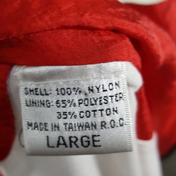 NEW Vintage Wilson Tennis Zip Up Jacket Colorblock Windbreaker L 80s NWT - Picture 5 of 8